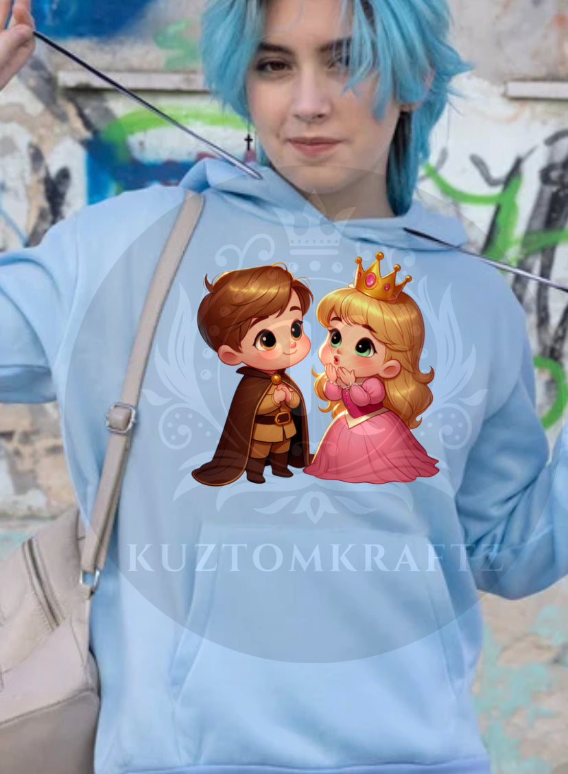 Pink dancing princess DTF transfer