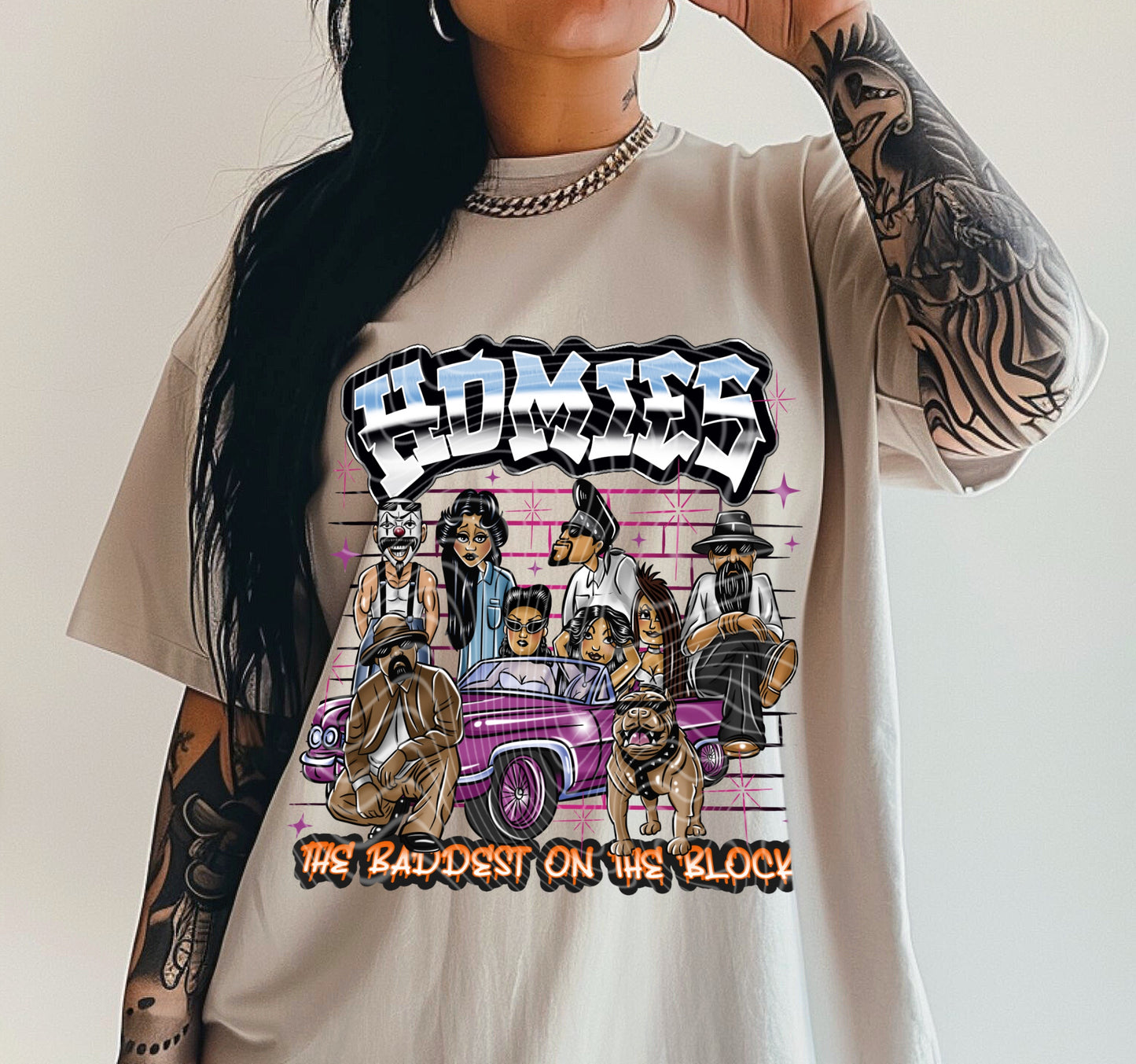 Homiez Characters DTF Transfers & with sleeves