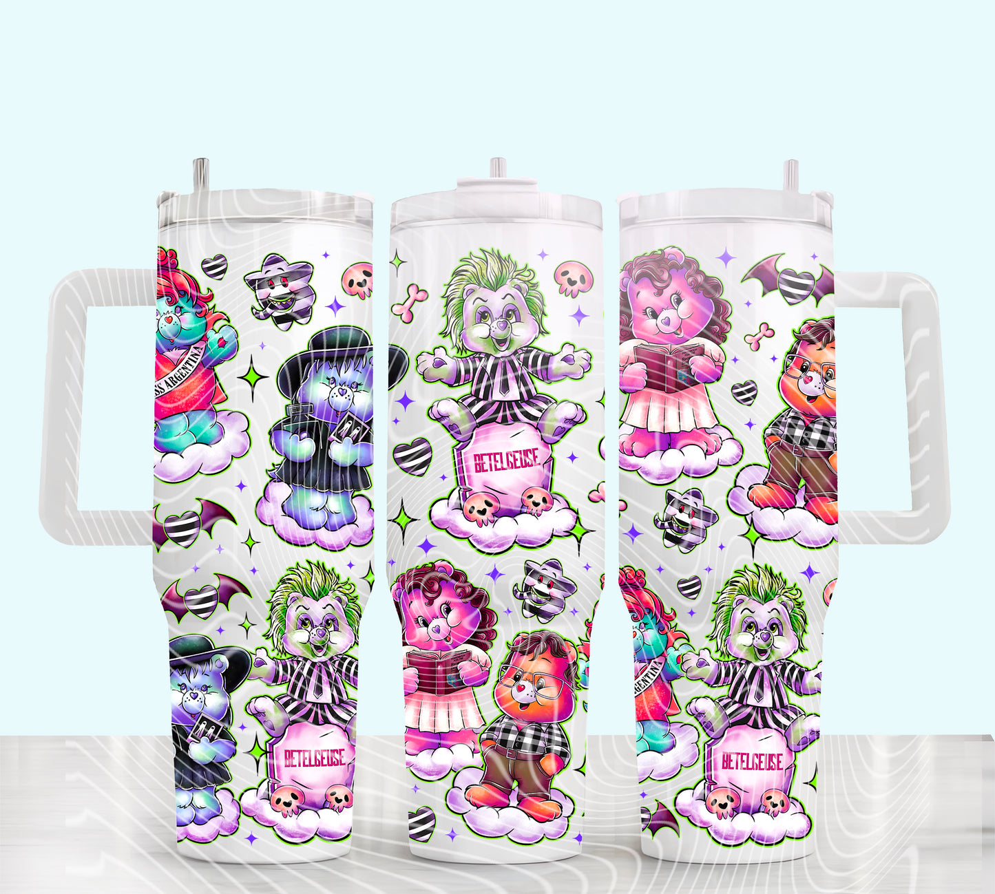 BEETLEJUICE BEARS 40OZ TUMBLER WRAP