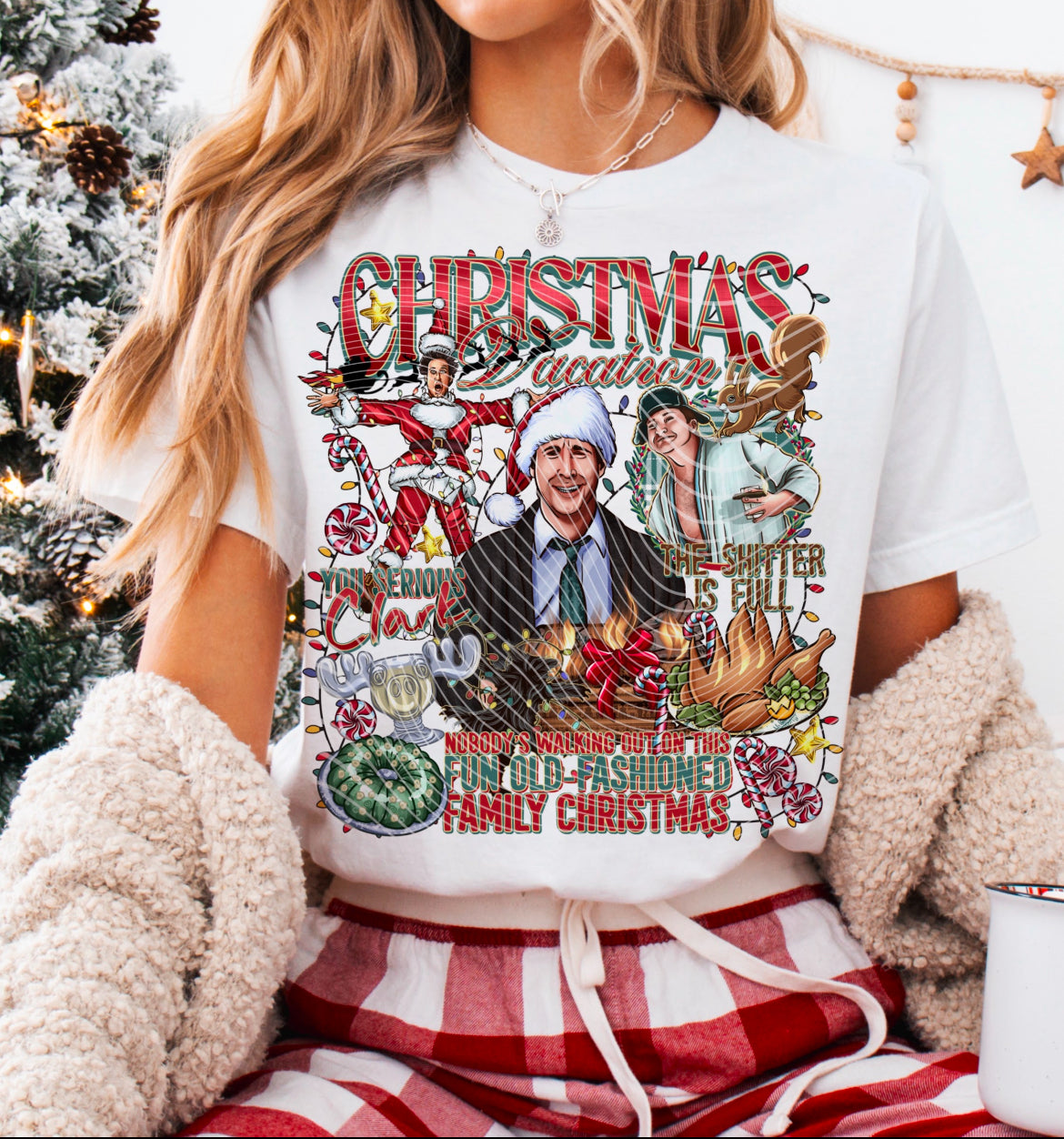 Christmas vacation DTF transfers