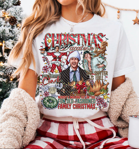 Christmas vacation DTF transfers