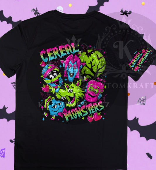 Cereal with short sleeve print dtf transfers