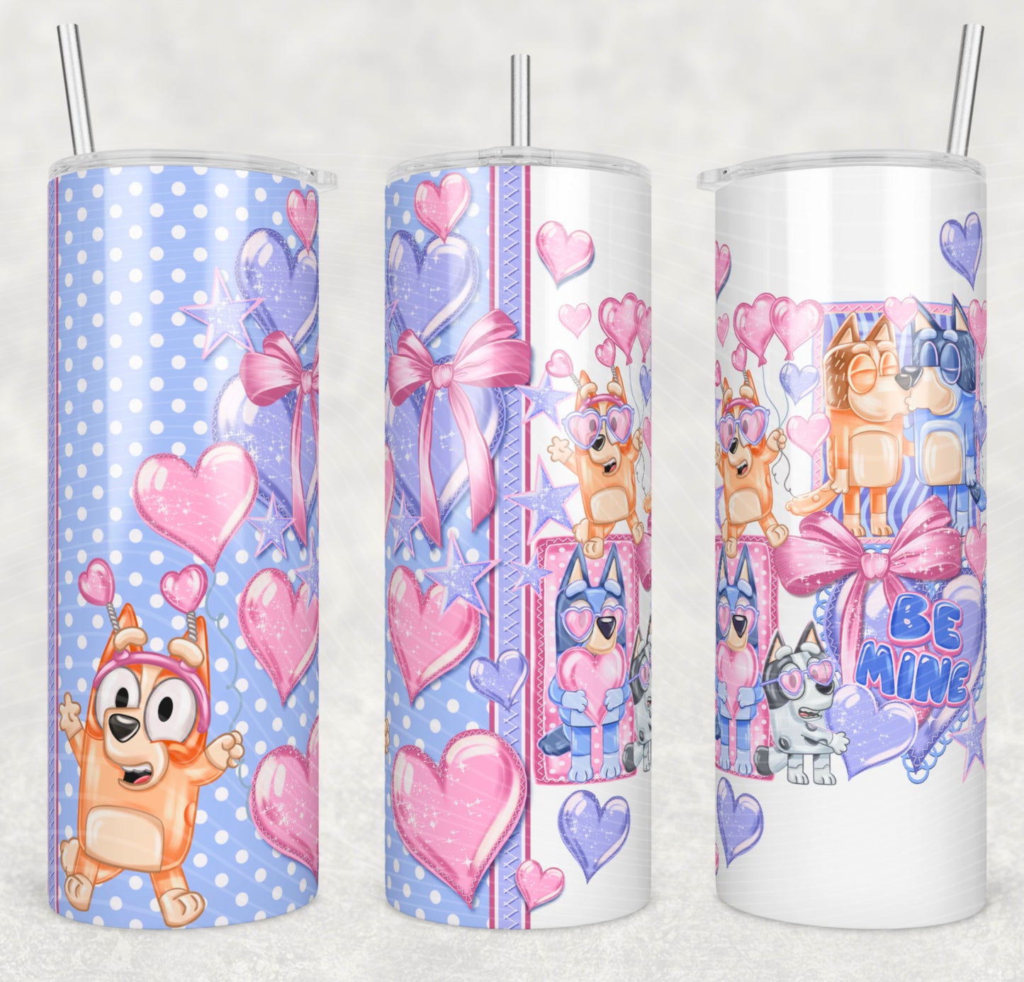 20OZ BE MINE BLUEY TUMBLER