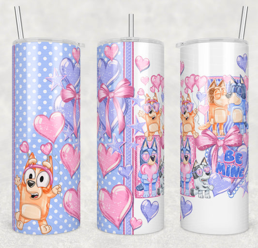 20OZ BE MINE BLUEY TUMBLER