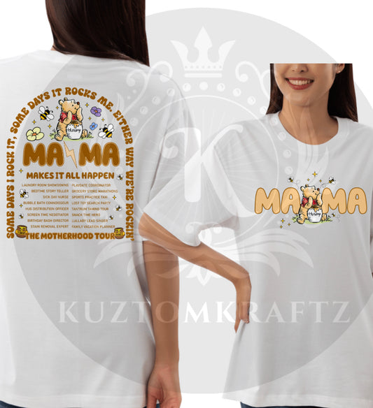 Pooh mama makes it all happen dtf transfer