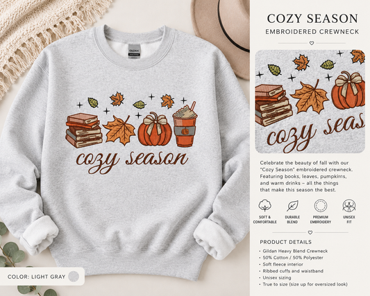 Cozy Season Embroidered Crewneck PREORDER
