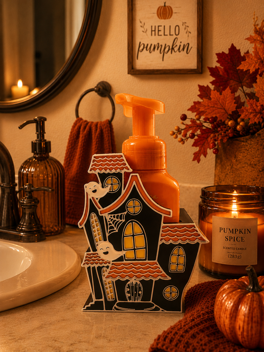Haunted ghost house soap holder