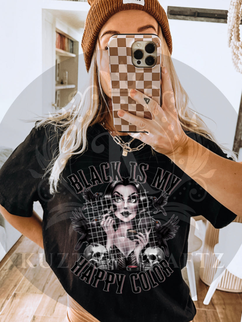 Black is my color dtf transfer