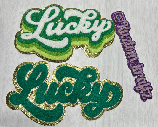 LUCKY CHENILLE PATCHES