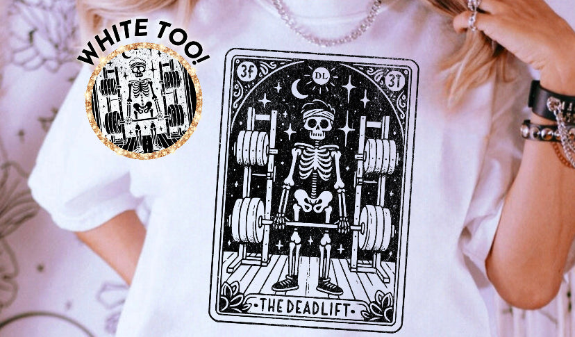 Tarot card, deadlifting in Black