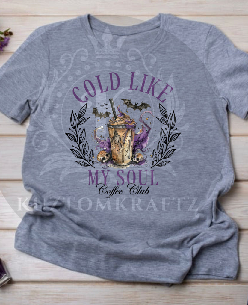 Cold like my soul dtf transfers