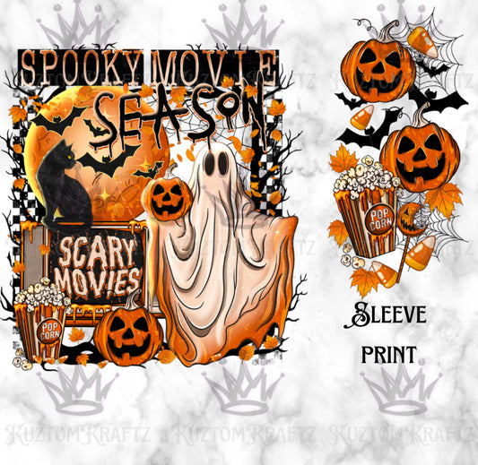 Spooky movie 2 with sleeve DTF transfer