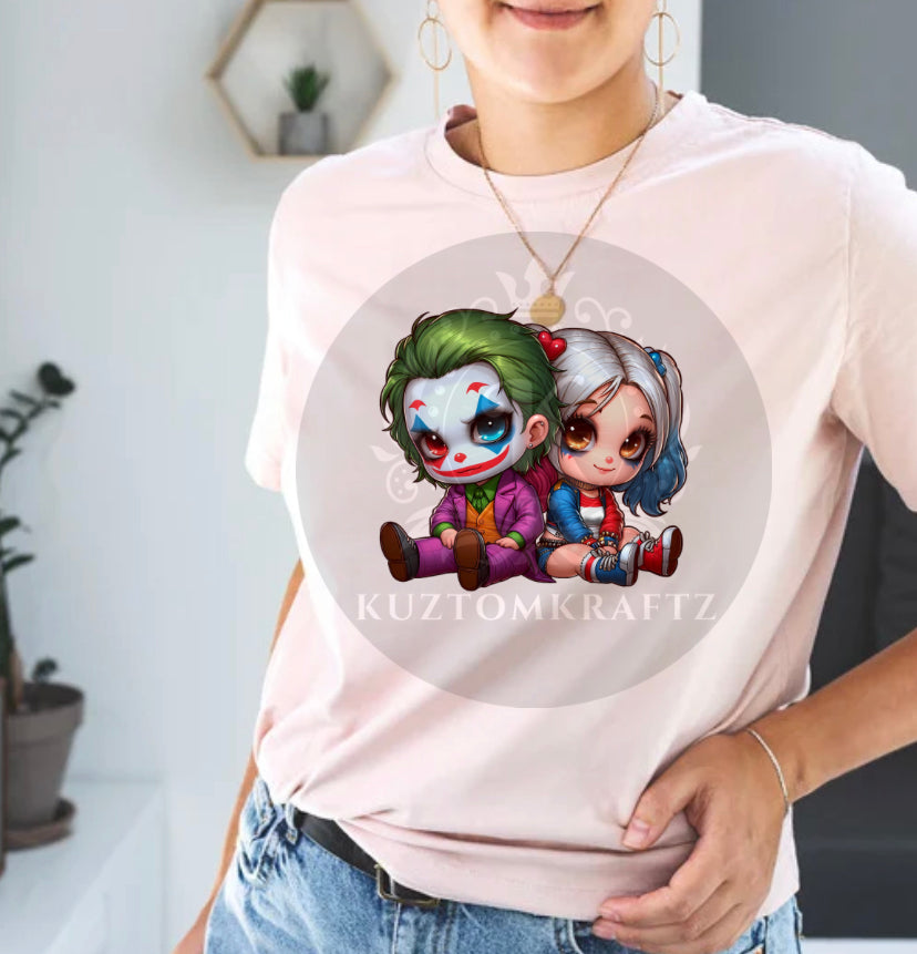 Glitter DTF crazy couple