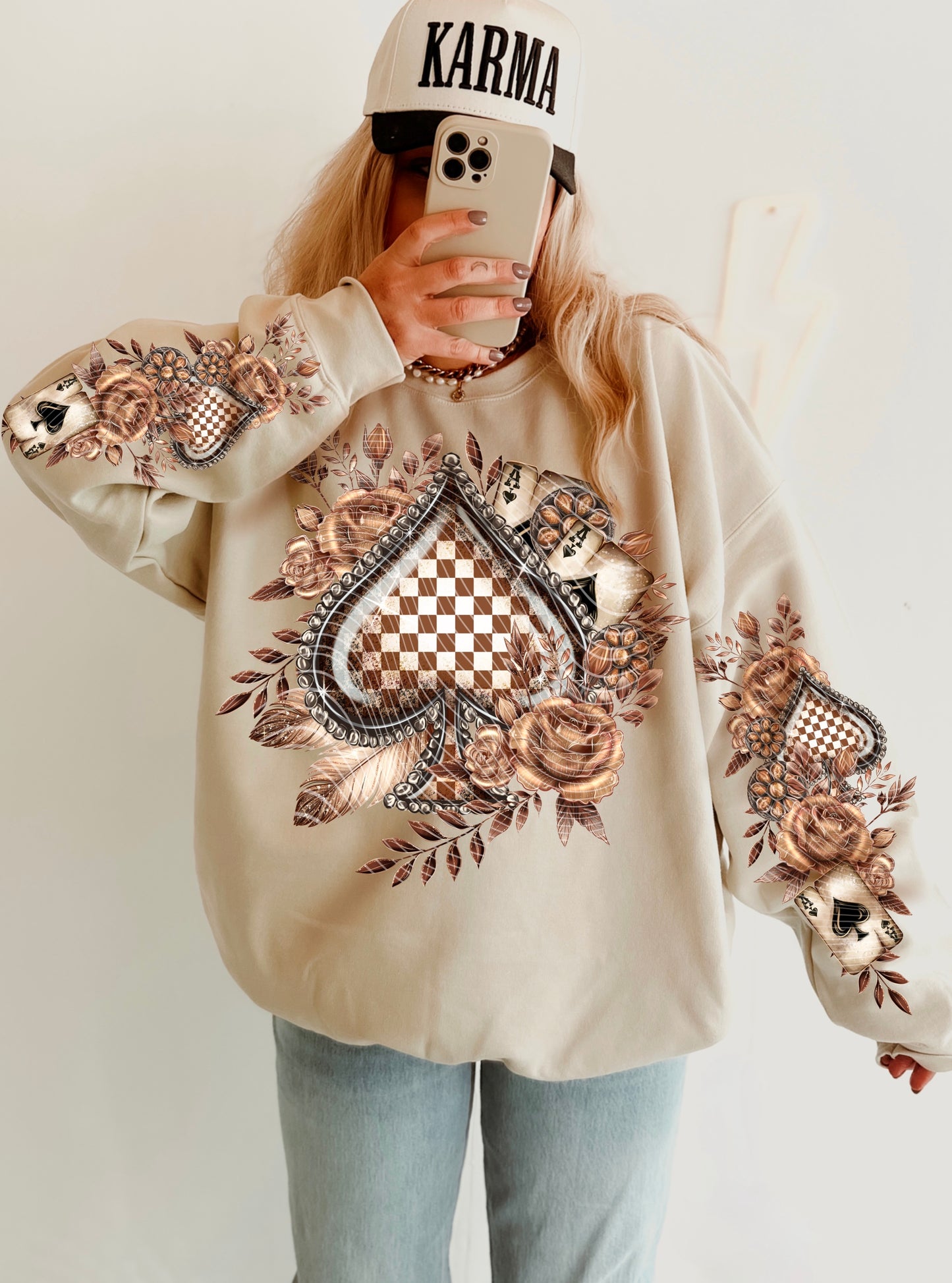 CHECKERED SPADE DTF TRANSFERS