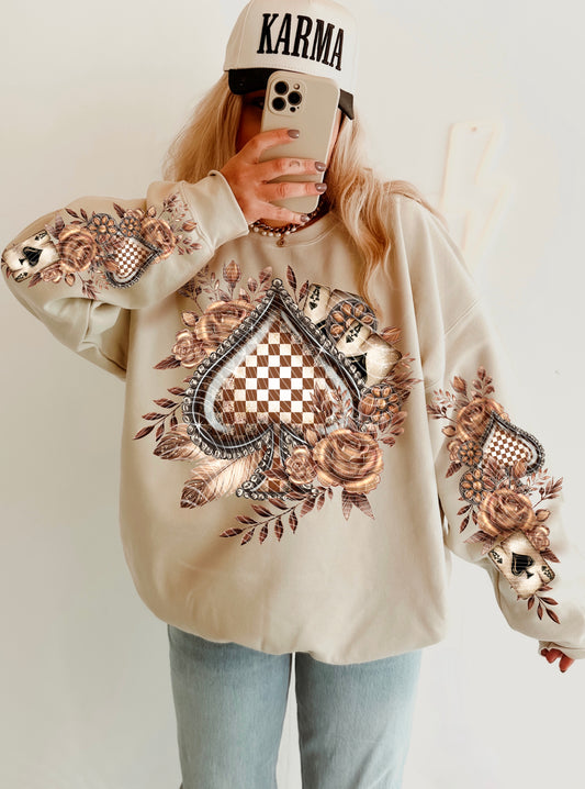 CHECKERED SPADE DTF TRANSFERS