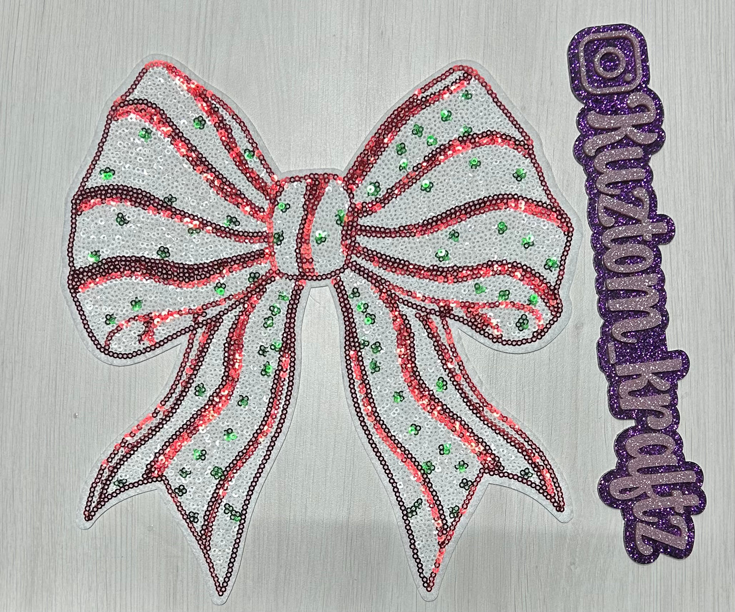 SEQUIN BOW PATCHES