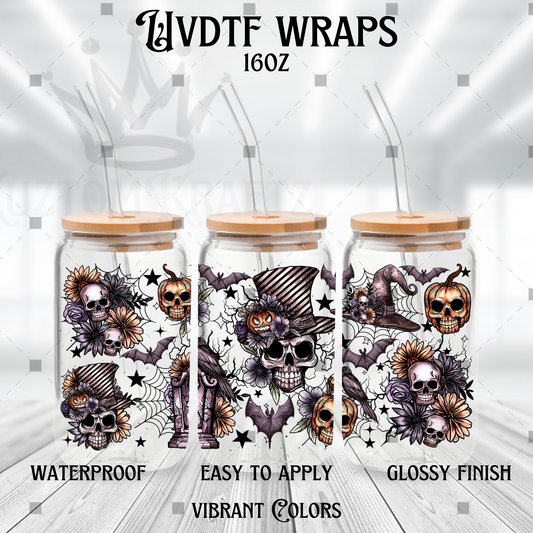 TOP HAT SKULL 16OZ WRAPS